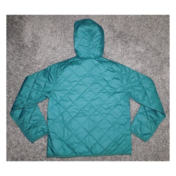 Patagonia Diamond Quilted Bomber Hoody Jacket In Wetland Blue NEW Size M 20695 - Picture 3 of 3